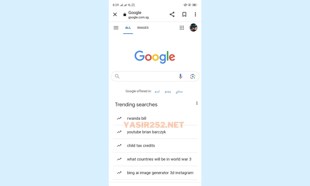 Google com Singapore android