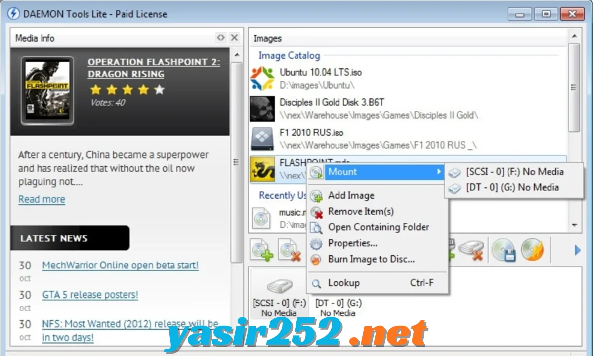 DAEMON Tools Lite software virtual drive gratis