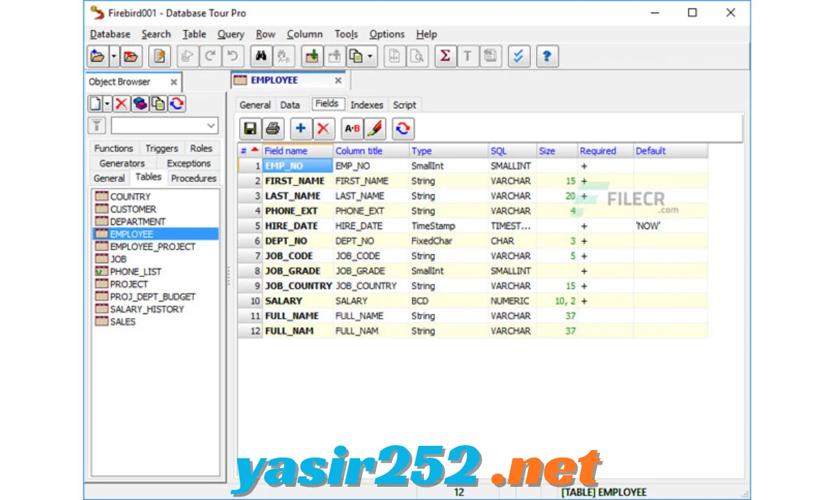 Database Tour Pro database management
