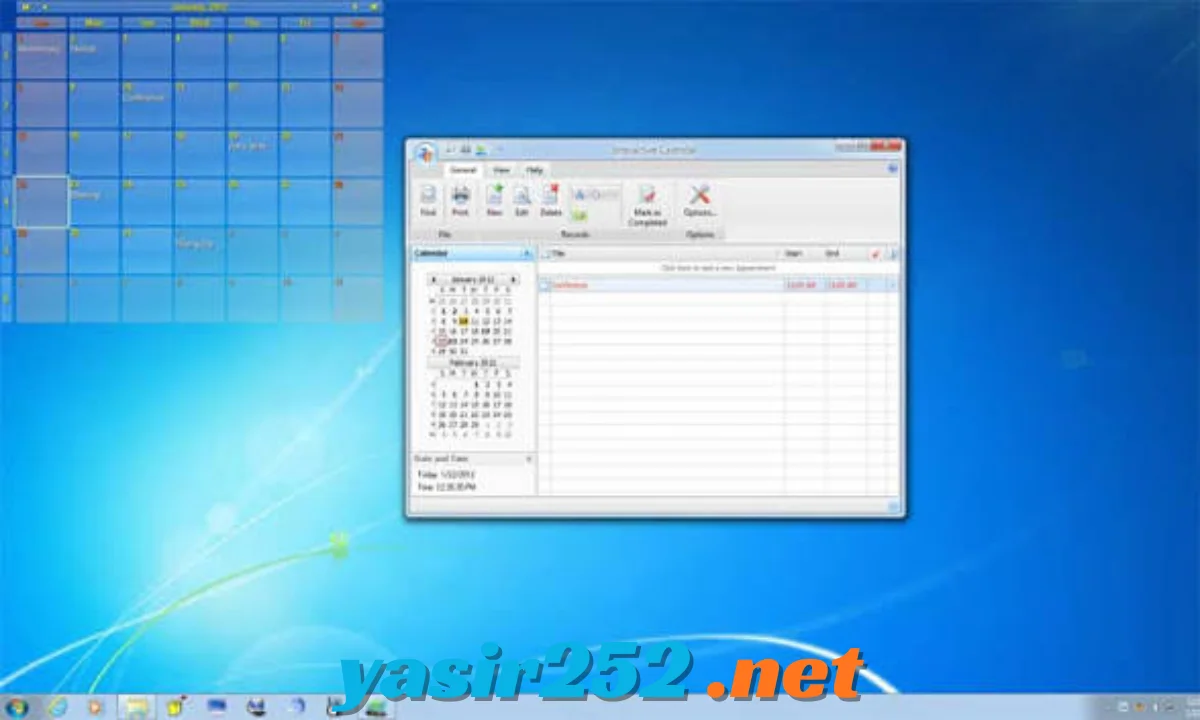 Desktop Calendar untuk mengatur jadwal harian