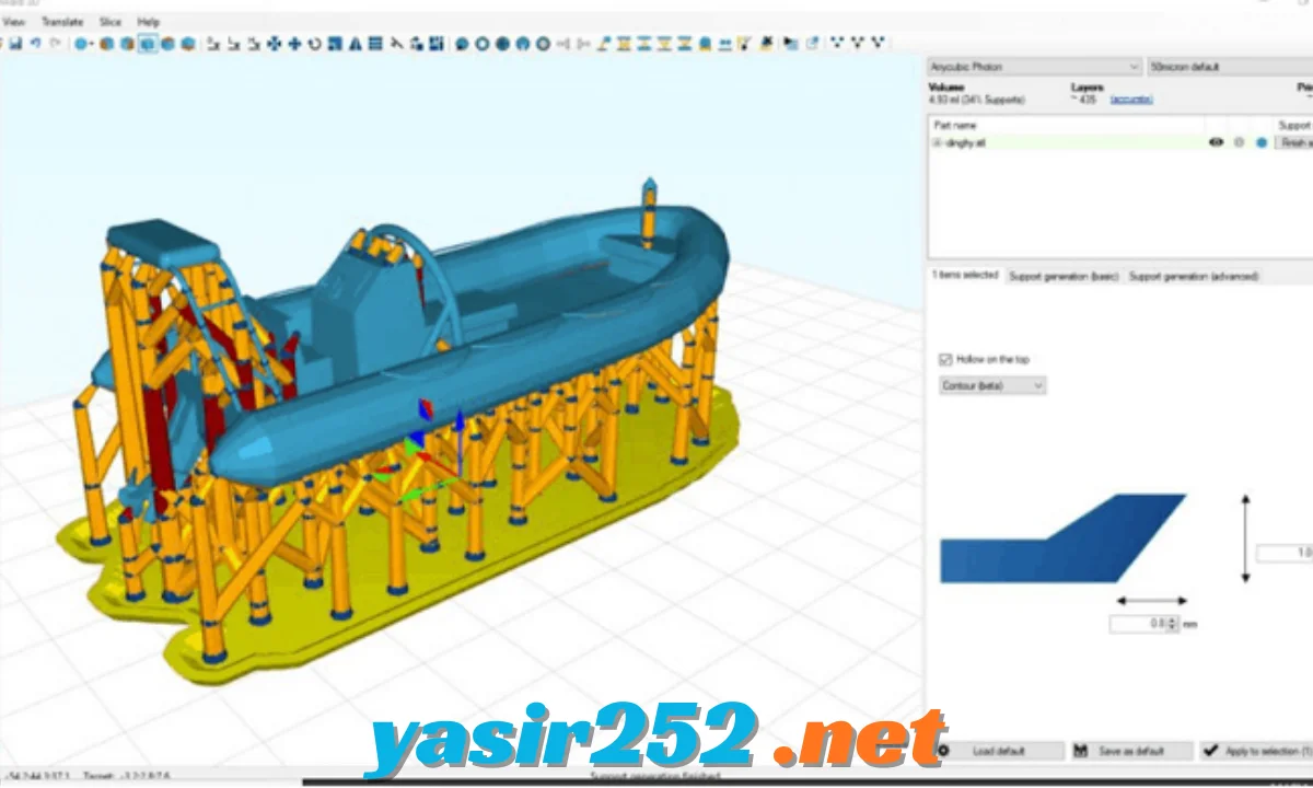 Formware 3D printer settings