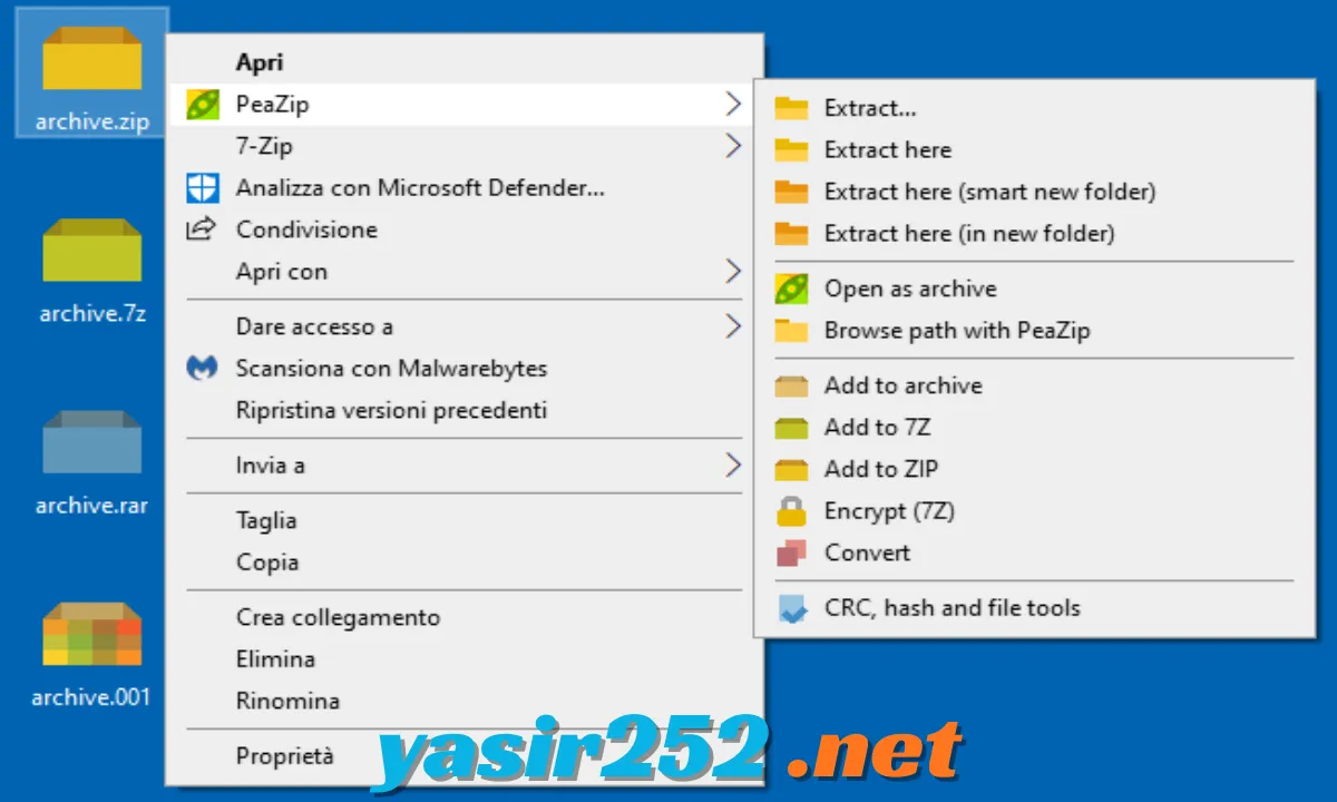 PeaZip file compression dan archive manager