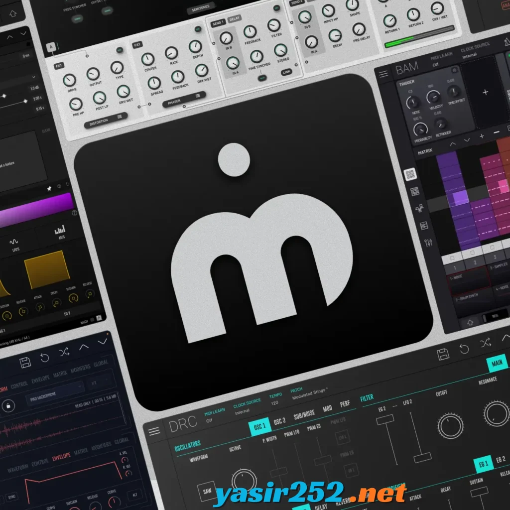 Tampilan antarmuka software musik Imaginando