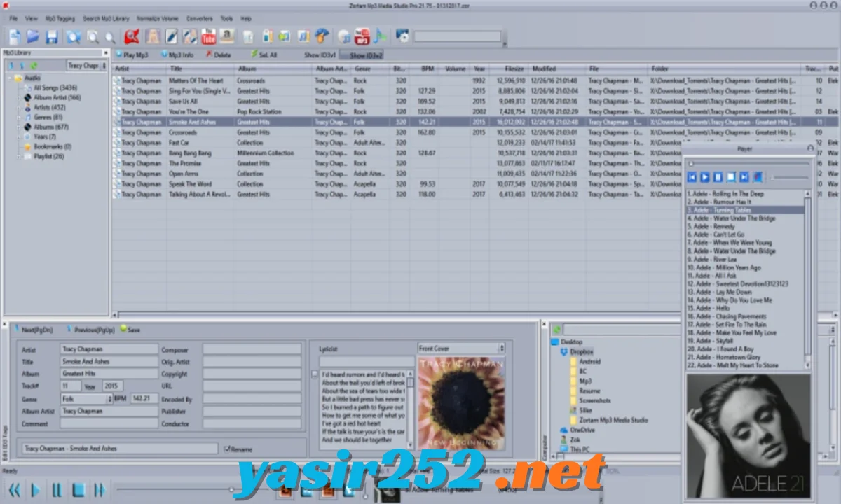 Zortam MP3 Media Studio untuk mengelola musik