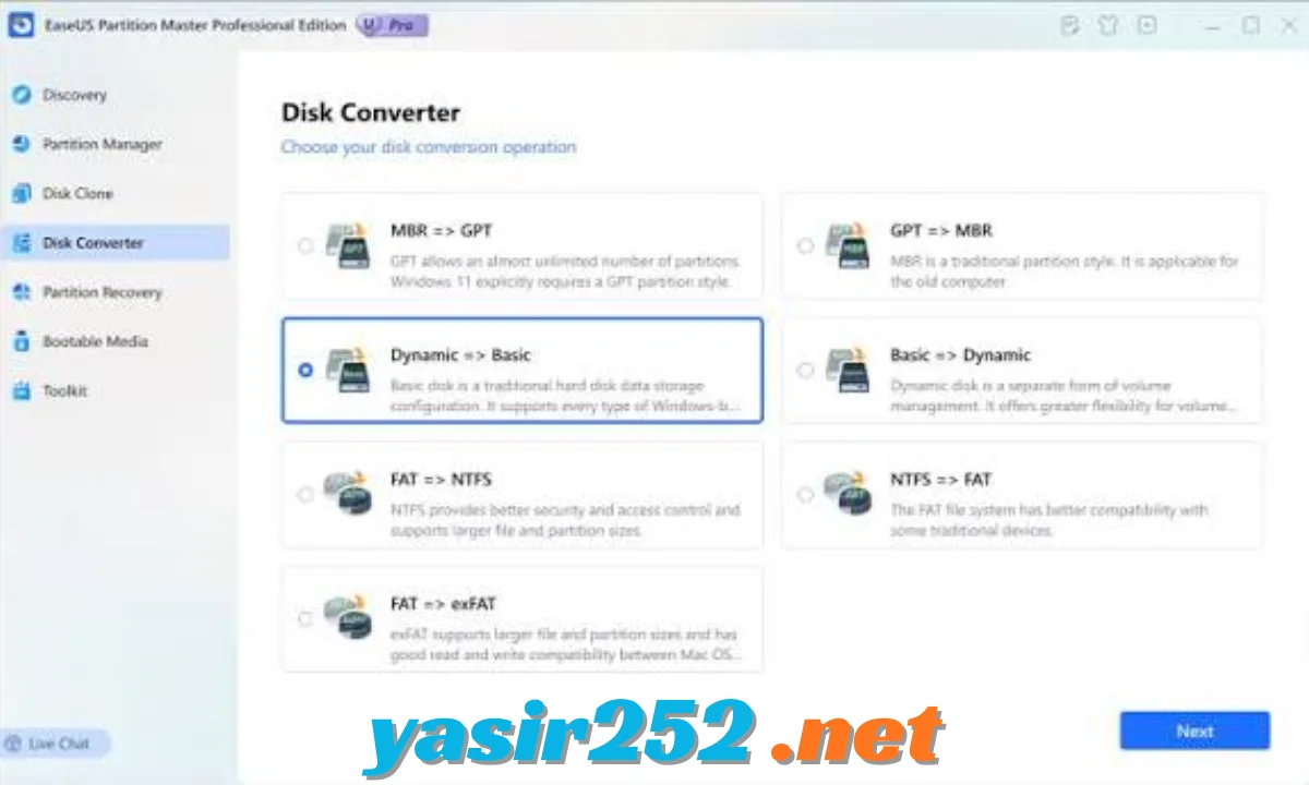 EaseUS Partition Master Windows