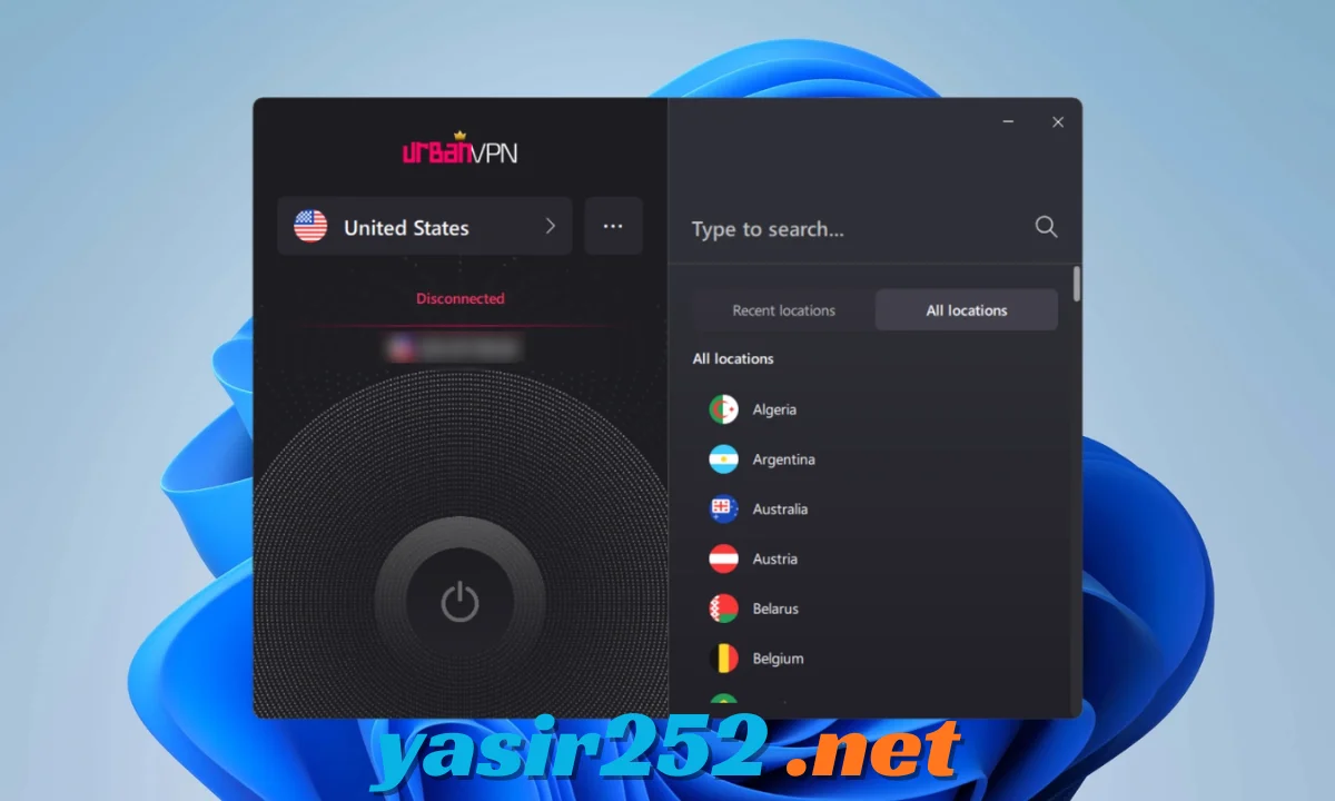 Tampilan ekstensi Urban VPN di Chrome