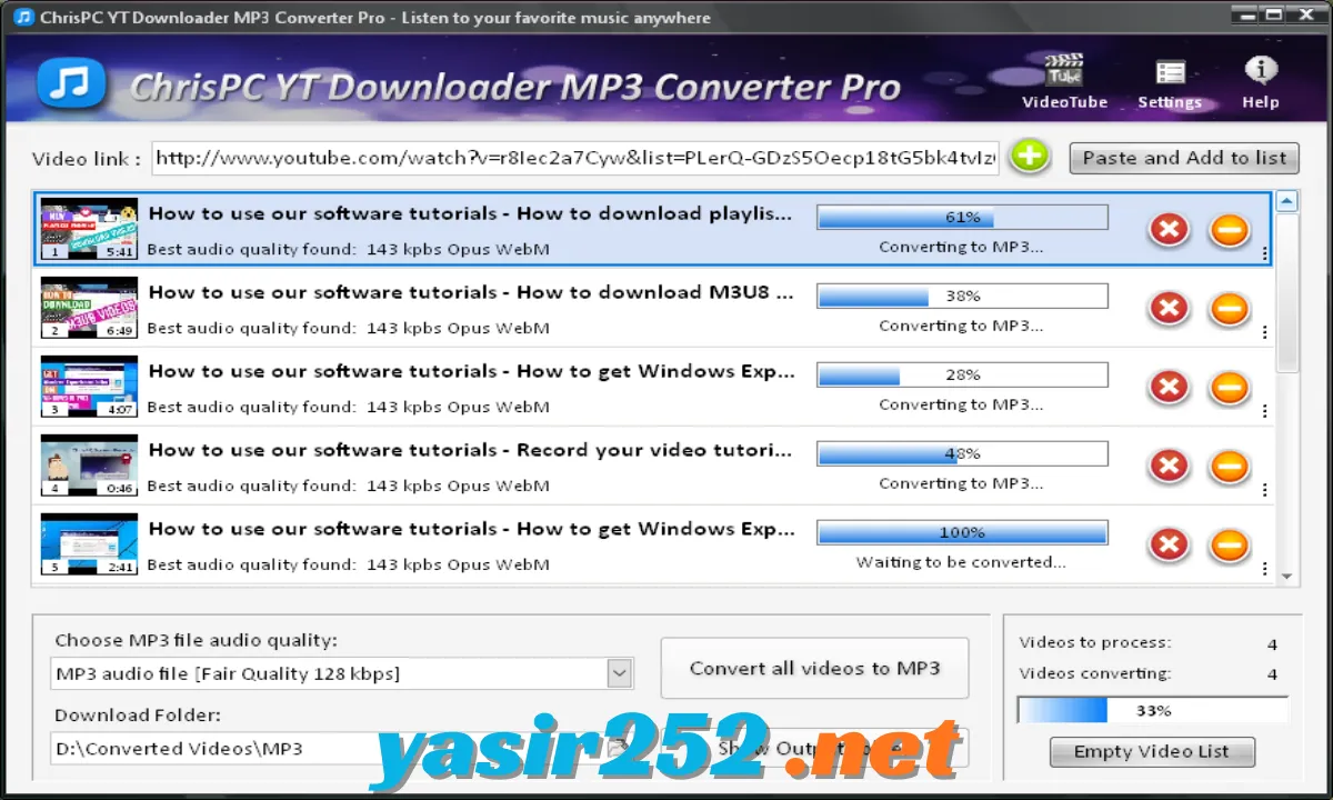 ChrisPC VideoTube Downloader Pro versi terbaru