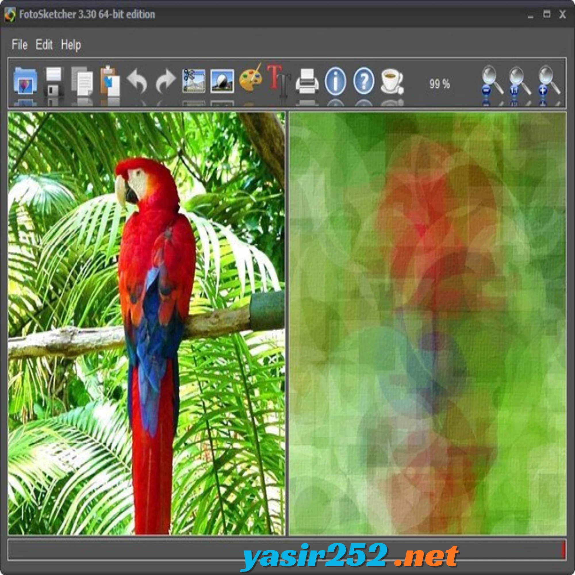 FotoSketcher untuk membuat gambar bergaya lukisan