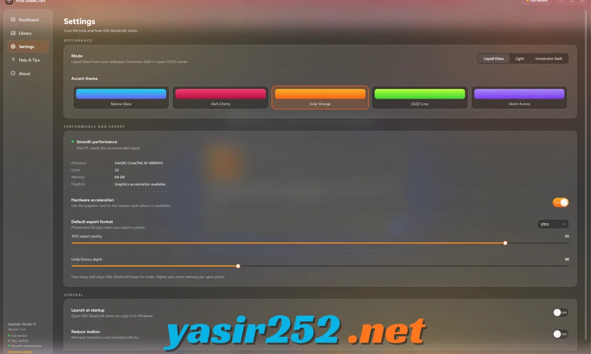 HSX GlowCraft aplikasi edit foto gratis
