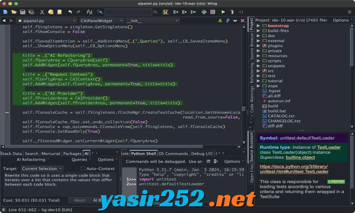 Wing Pro software pemrograman Python