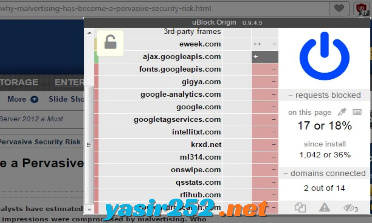 uBlock Origin Lite untuk Google Chrome