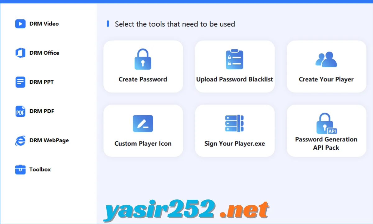 Antarmuka Gilisoft DRM Protection untuk Windows