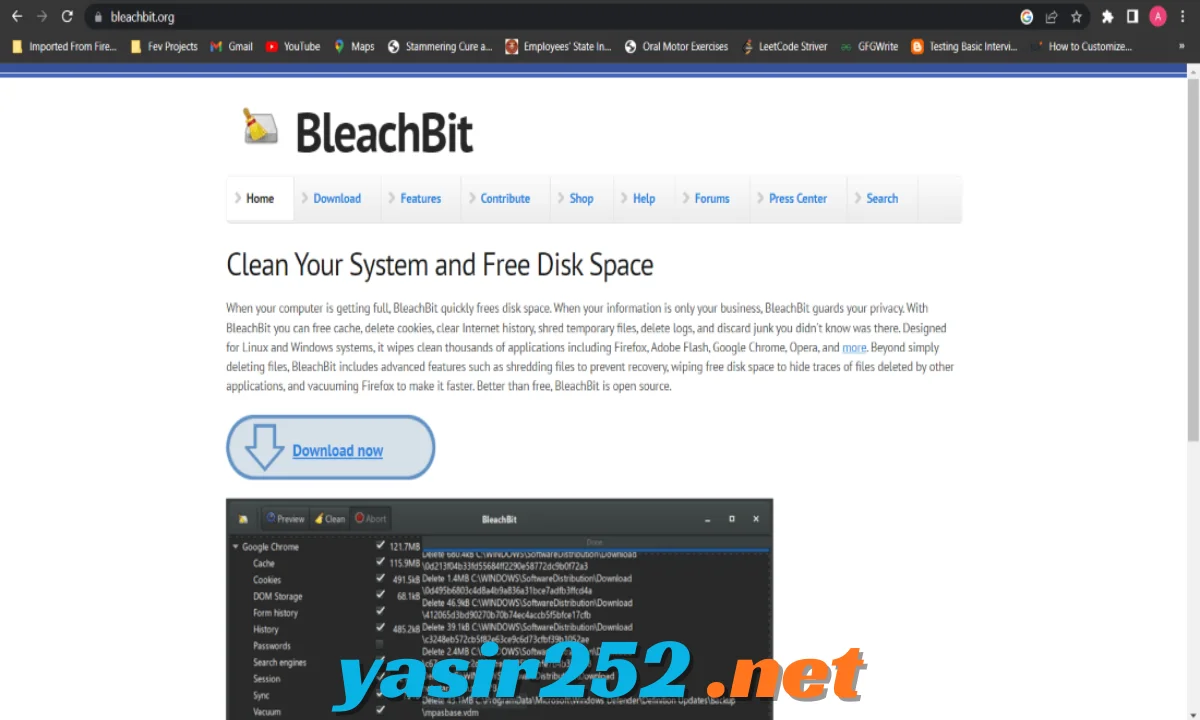 BleachBit Download gratis untuk Windows