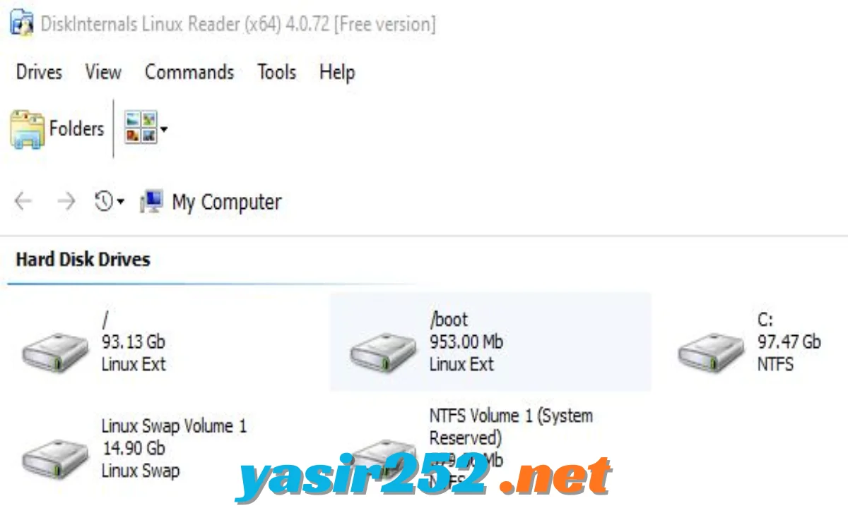 DiskInternals Linux Reader Linux filesystem