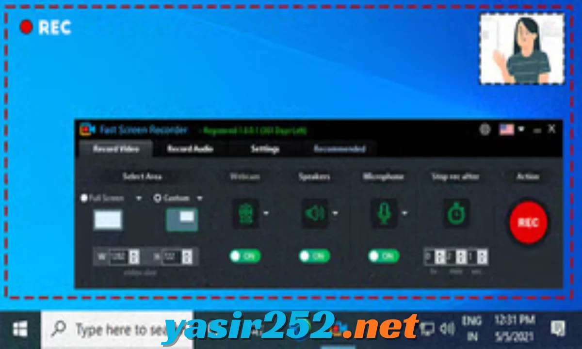 Fast Screen Recorder software perekam layar PC