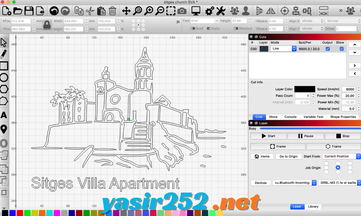Software LightBurn untuk laser engraving